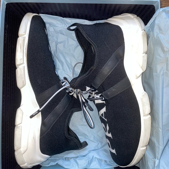 Prada knit logo sneakers. SUPER comfortable just not my style anymore - Picture 6 of 7